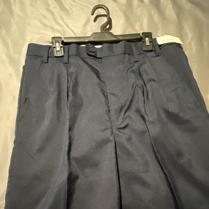 Virgola-Men’s Navy Blue Dress Pants